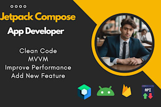 develop and design kotlin jetpack compose app in android