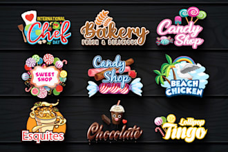 design professional modren candy 3d logo for your business
