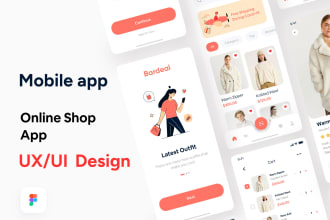 do mobile app design for your android or ios in figma