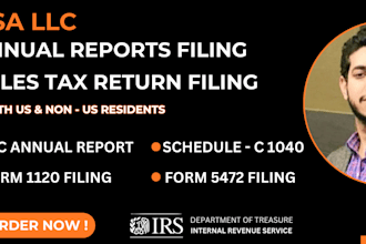 file annual report for USA llc and tax return