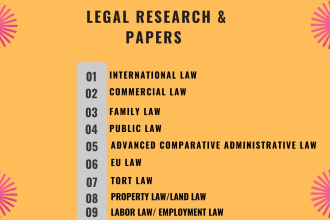 do property law, labor law, family law, land law administrative law research