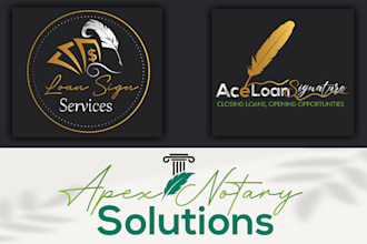 do outstanding notary, loan sign, billing, consultancy logo