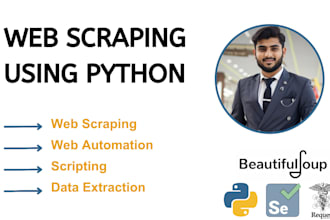 do python web scraping and selenium web automation tasks