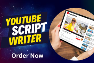 craft an engaging script writing, youtube script, video script, tiktok script