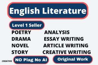 handle english literature and creative writing tasks