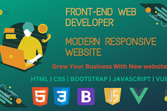 create stunning vue js frontend web solutions, pwa features for your project