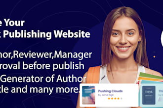 develop journal article and book publisher website