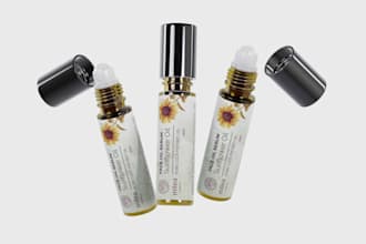 design essential oil label