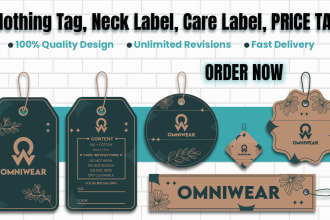 design clothing tag hang tag neck tag and label