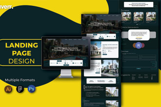 create responsive landing page homepage squeeze page design