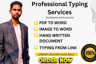 be your fast typing job and proofreading as a pro typist
