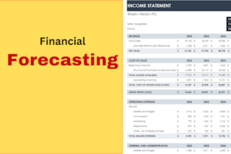 make financial projection, forecasting, proforma and model
