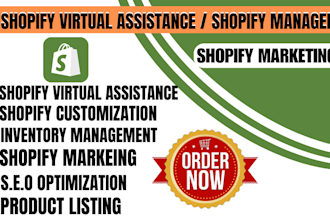 be your shopify virtual assistance shopify store manager shopify marketing