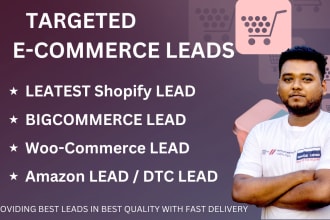 do b2b lead generetion ecommerce leads shopify store owner email list building