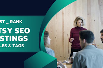 optimize etsy SEO listing , title tags and product descriptions