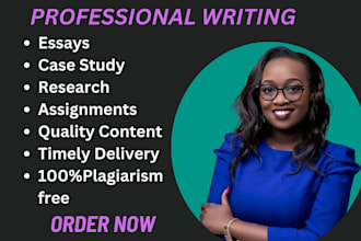 write business case studies, research and summaries
