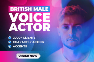 be your british english male character voice actor