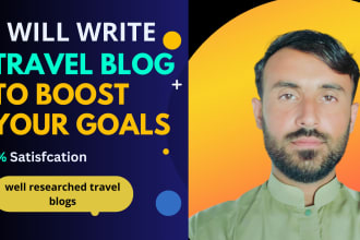 write SEO travel blogs or articles for your audience