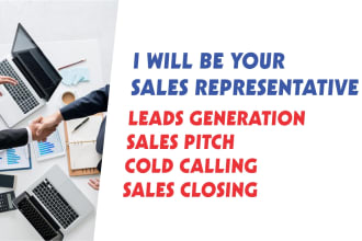 be your sales closer, sales representative, sales person, virtual assistance