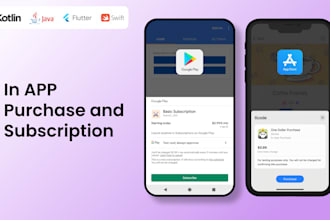 add in app purchases or subscriptions in android and ios app
