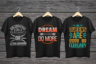 do creative and trendy minimalist typography t shirt design