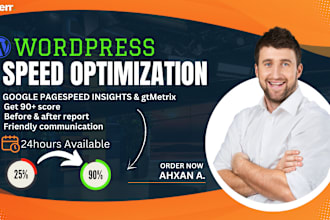 do wordpress speed optimization,fix core web vitals, improve pagespeed insights