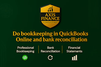 do bookkeeping in quickbooks online and bank reconciliation