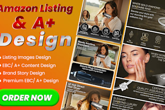 design amazon product listing images and ebc