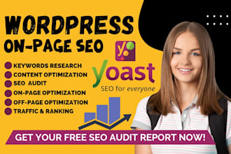 do wordpress yoast onpage technical seo optimization, meta tag, image alt tag,h1