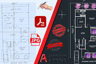 convert PDF to dwg, image to editable autocad, scaled efficiently