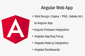 build responsive angular web app