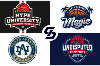 do basketball team jersey or sports club logo design