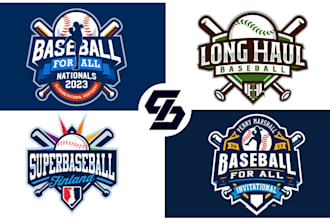 do baseball team jersey or sports club logo design