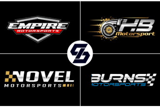 do motorsports car bike racing team or club logo design