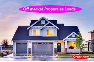 provide off market properties for your target area