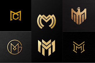 do luxury monogram logo design and redesign hallmark with unlimited revisions