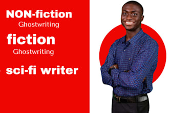 be your certified fiction ghostwriter, non fiction ghostwriter and sci fi writer