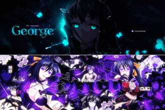 create unique anime header