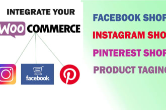 setup facebook shop, instagram shop, pinterest catalog for your website