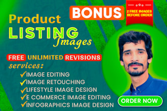 design amazon product listing images and infographics