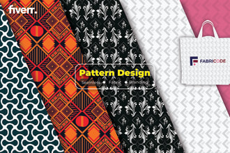 design seamless patterns, textile geometric fabric monogram