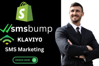 setup shopify klaviyo, smsbump SMS, email marketing, automation flows