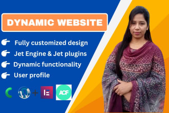 create dynamic website with crocoblock, jet engine, elementor pro