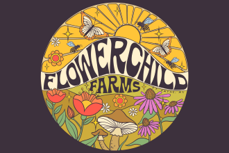 design a fun retro psychedelic logo