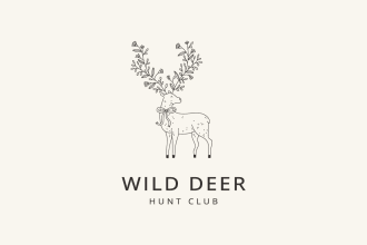 design hand drawn simple minimalist line art logo design