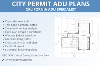 create adu architectural plans for approval across california