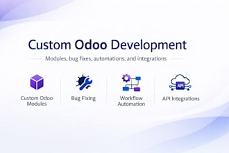 customize, develop, and fix odoo modules