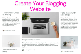 create dynamic blog website or blog website, perfect wordpress website developer