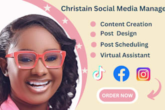 be your christian social media manager personal virtual assistant christian VA