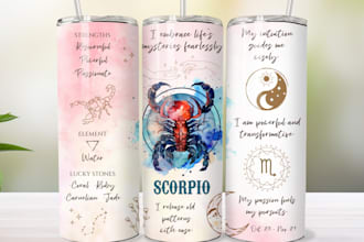 do 20oz 30oz skinny tumbler design for you